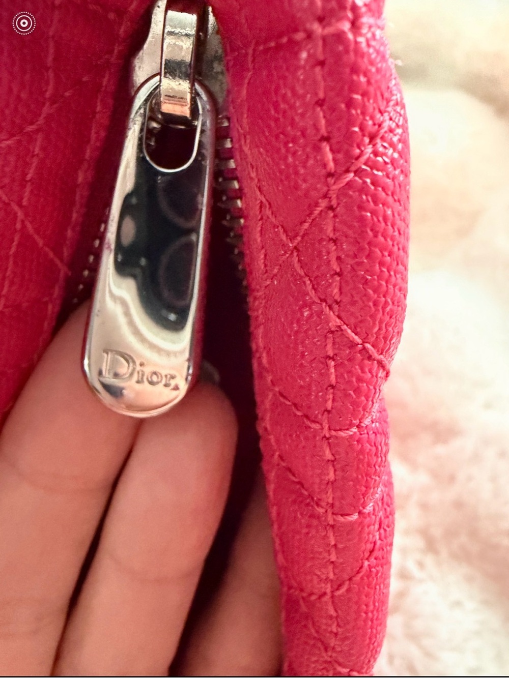 Dior Coated Canvas Cannage Panarea Quilted Clutch with authentication - Picture 9 of 11